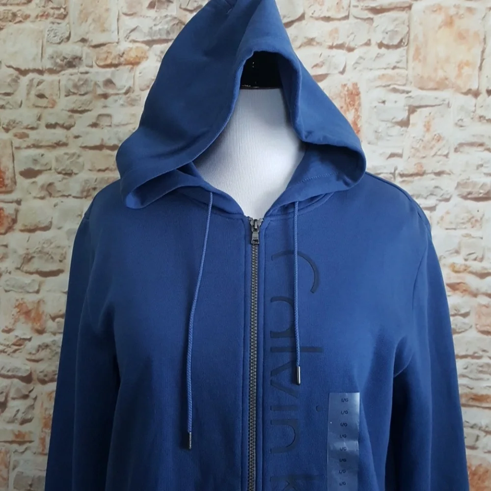 New Calvin Klein Zip Front Hoodie/Jac